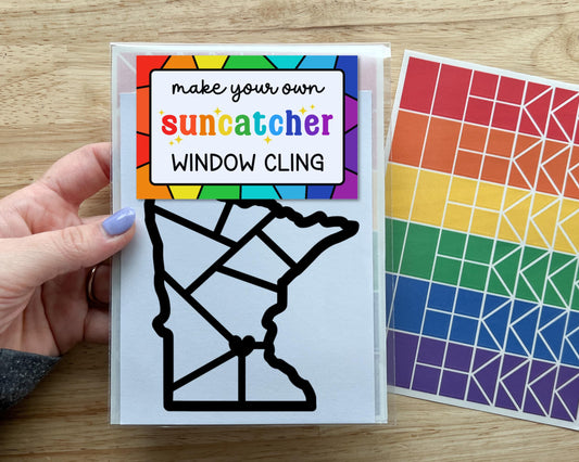 Minnesota Suncatcher Sticker Craft Kit