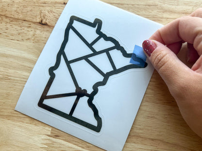 Minnesota Suncatcher Sticker Craft Kit