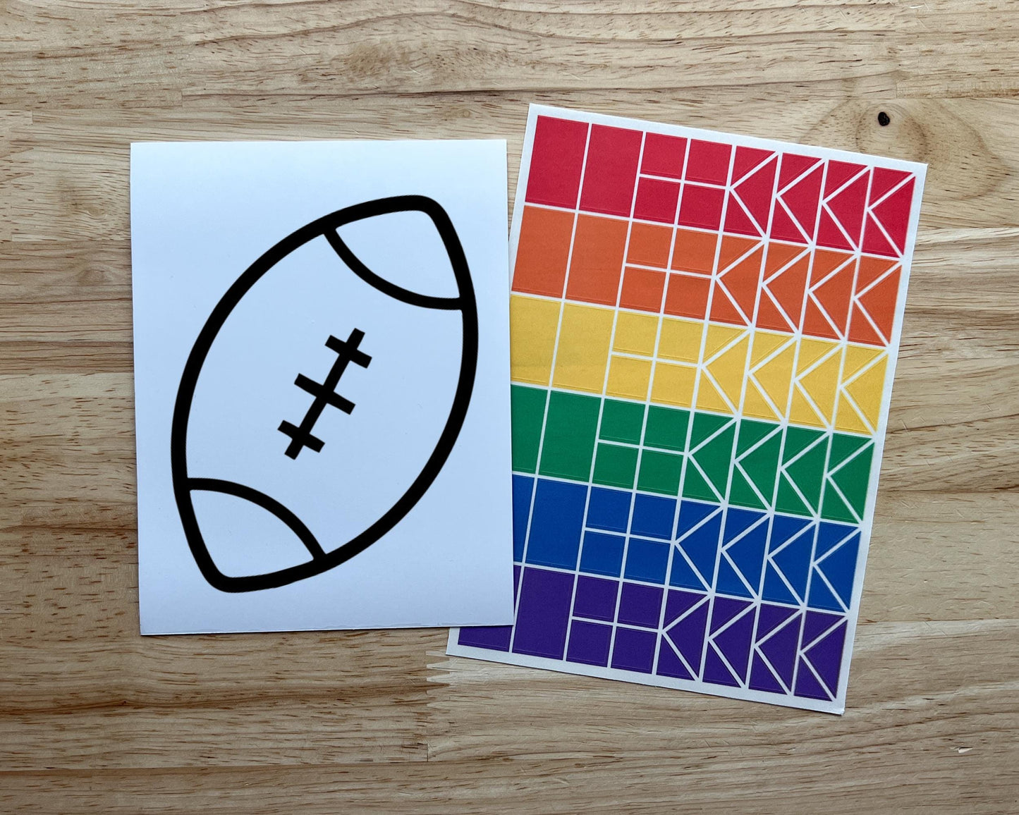 Football Suncatcher Craft Party Favor