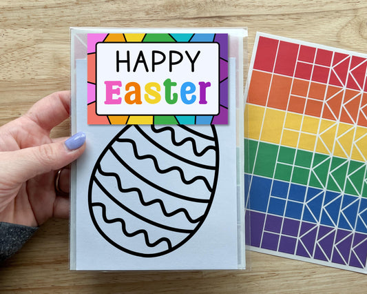 Easter Egg Suncatcher Sticker Craft Kit
