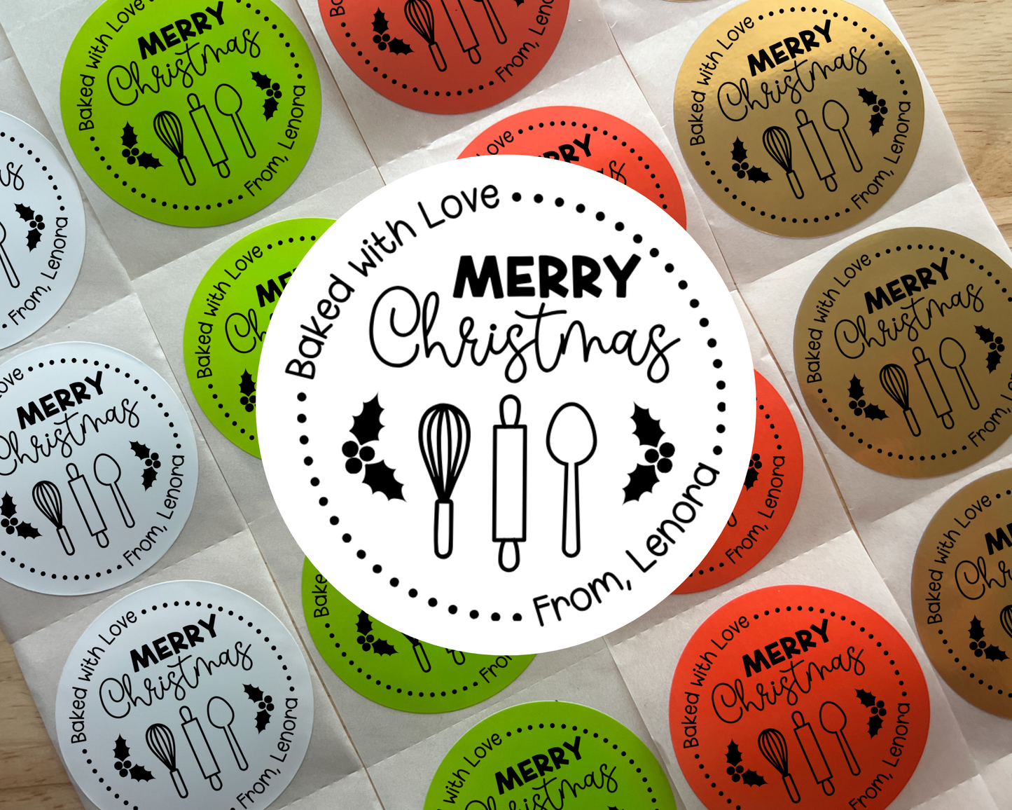 Holiday Baking Gift Label (Set of 10)