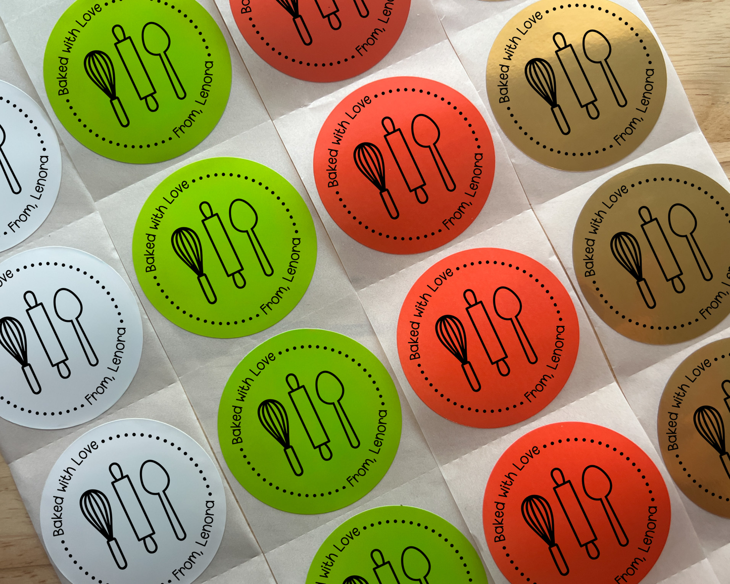 Baked with Love Gift Label (Set of 10)