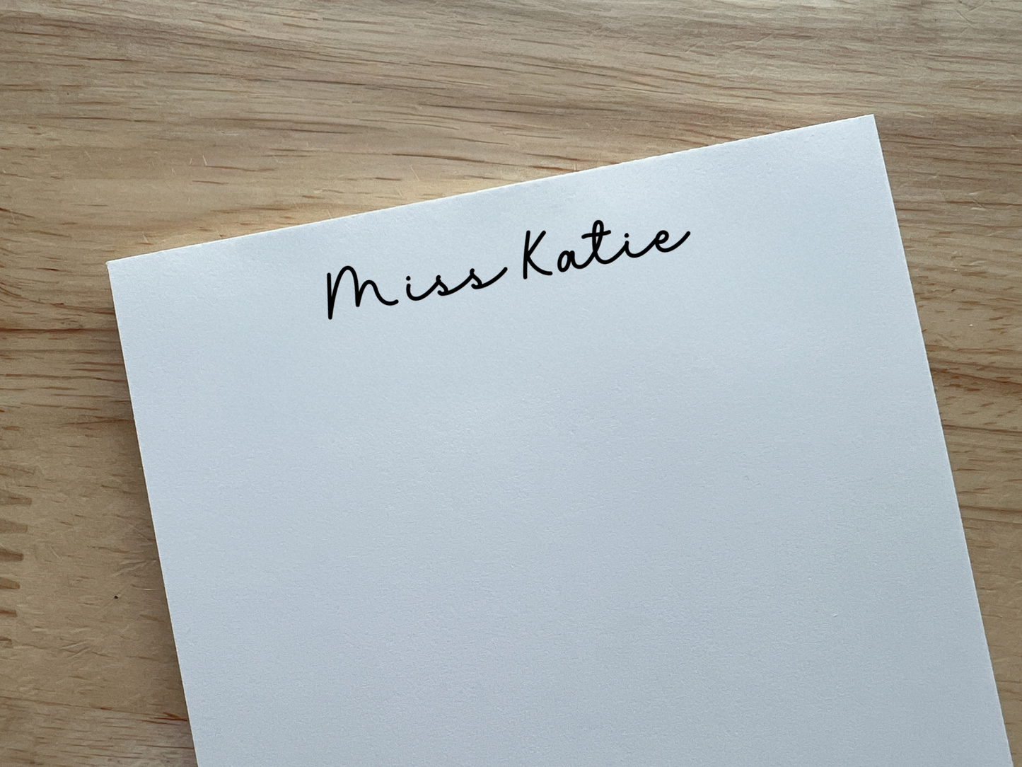 Personalized Monogram Apple Teacher Notepad