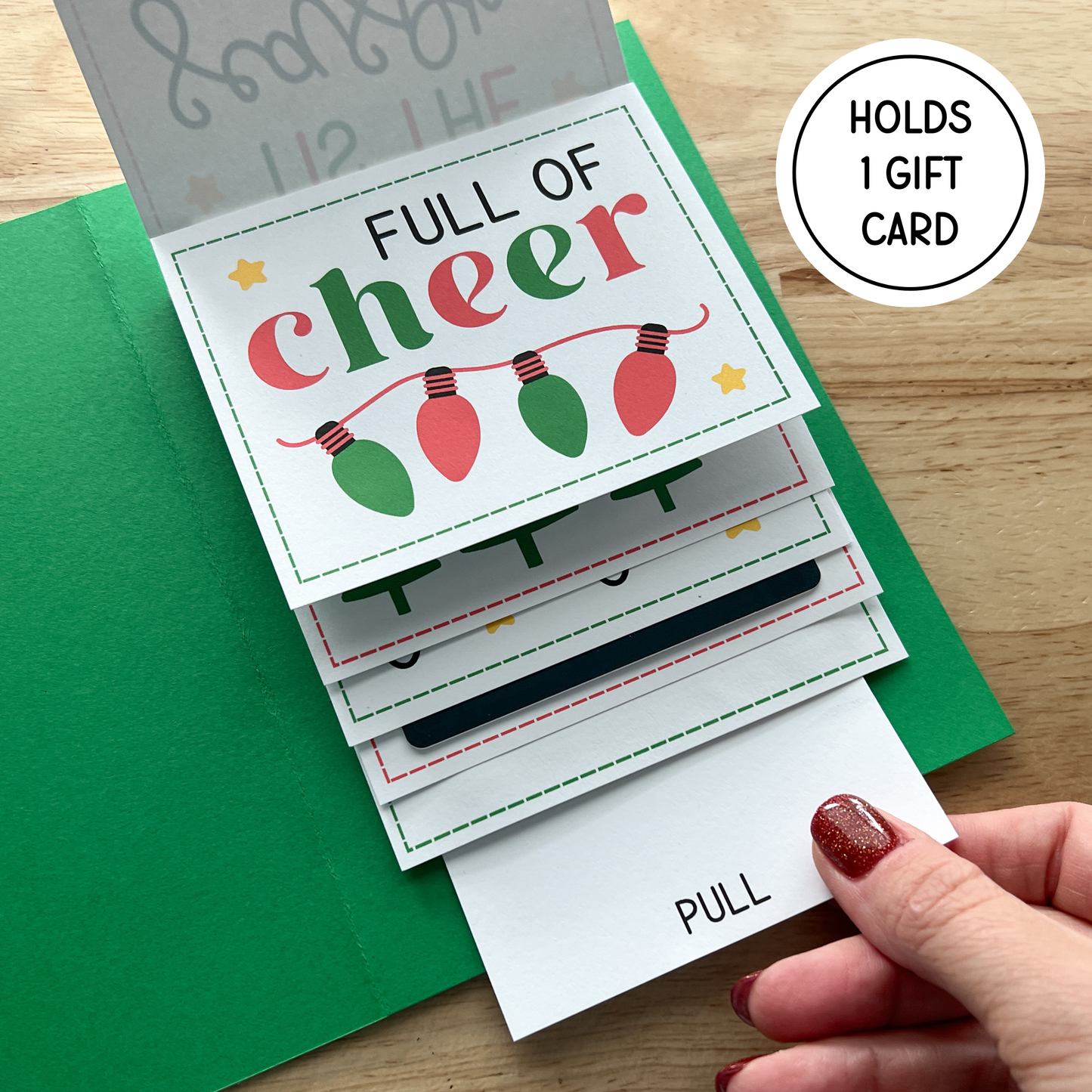 Christmas Gift Card Holder (Holds 1 Gift Card)