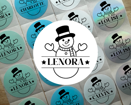 Snowman Christmas Gift Labels (Set of 10)