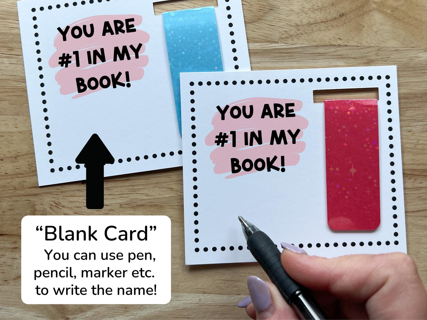 Bulk Magnetic Bookmark Valentines Day Favor Cards