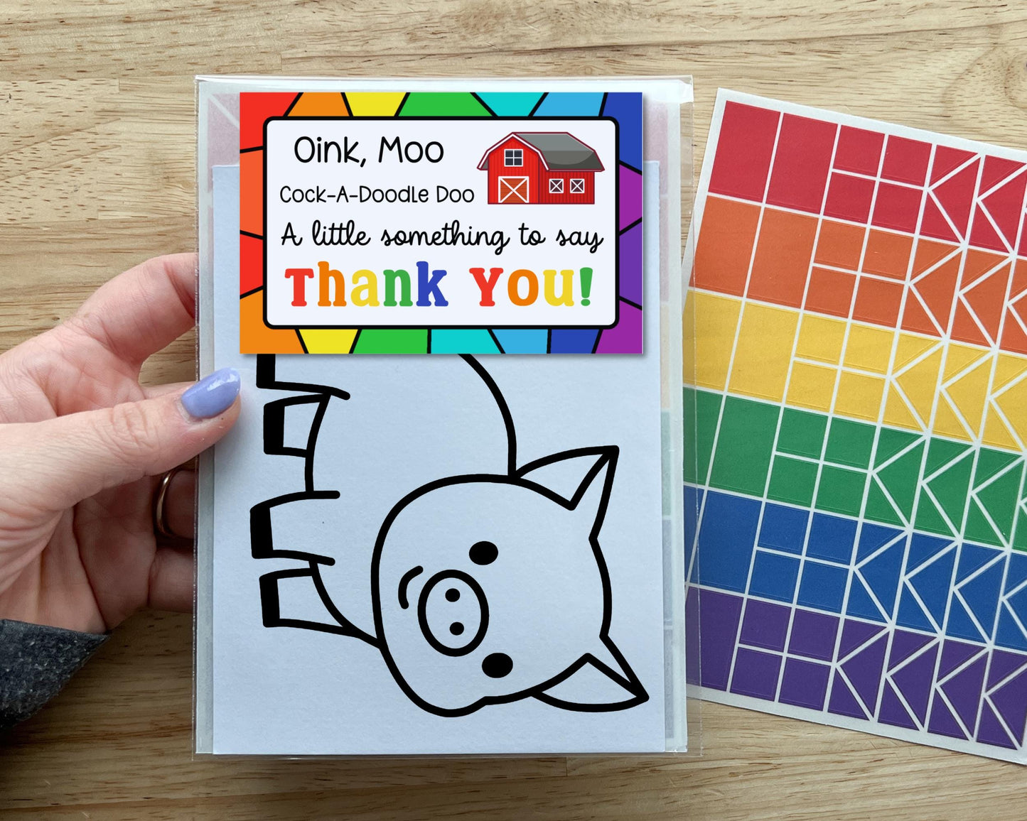 Pig Suncatcher Craft Party Favor