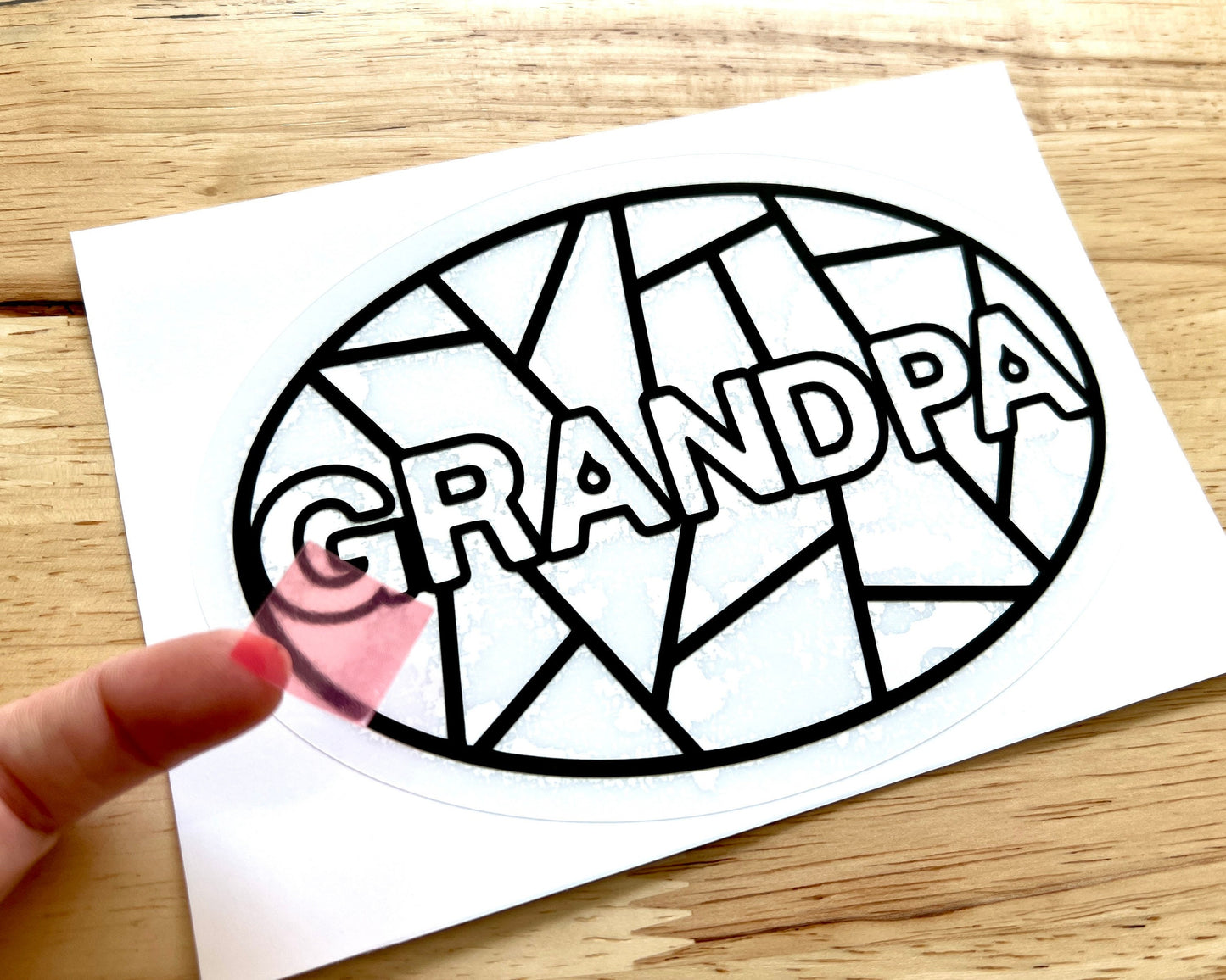 Grandpa Suncatcher Sticker Craft Kit