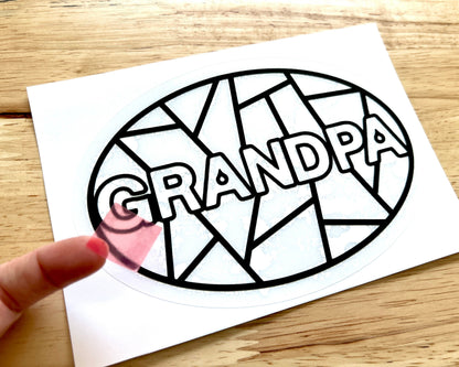 Grandpa Suncatcher Sticker Craft Kit
