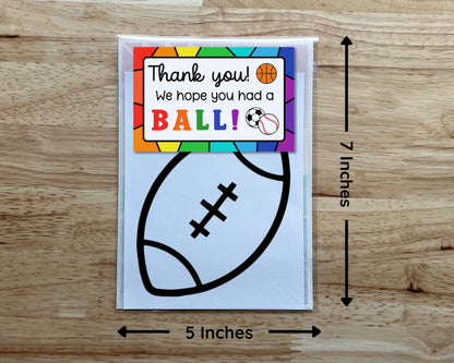 Football Suncatcher Craft Party Favor