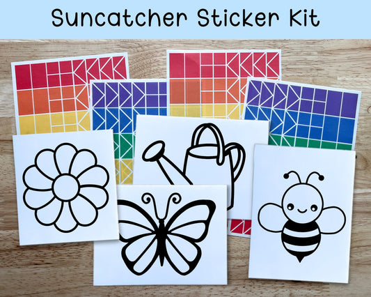 Garden Suncatcher Sticker Craft Kit, Set of 4
