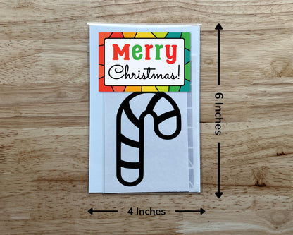 Mini Candy Cane Suncatcher, Christmas Craft Kit