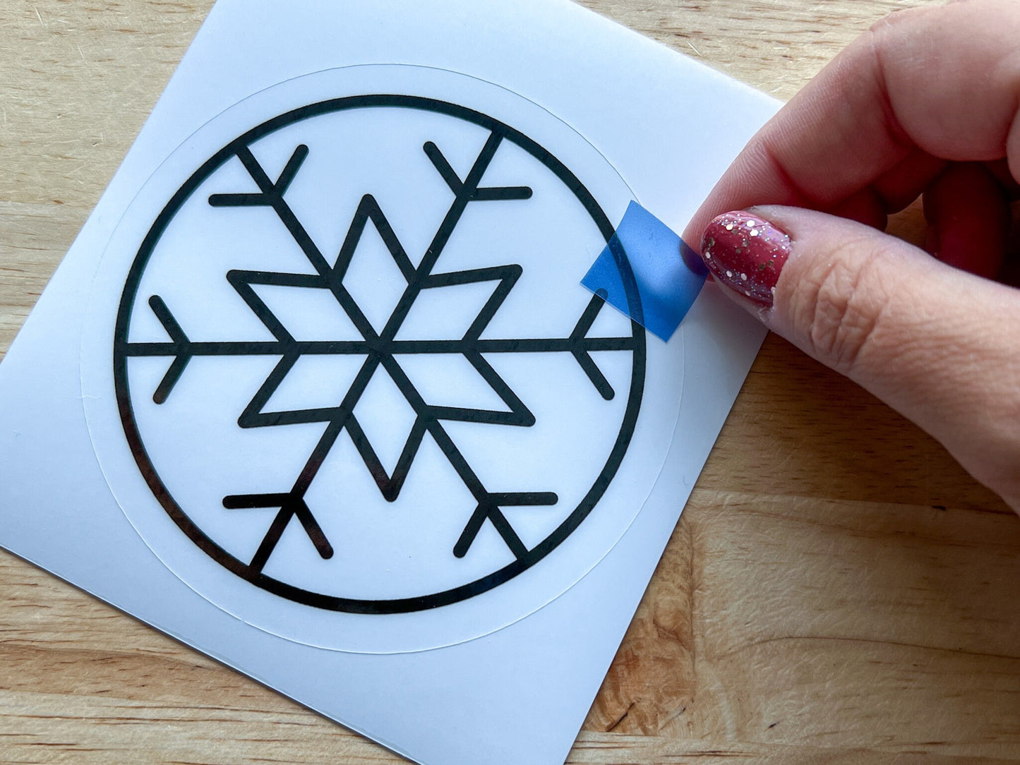 Snowflake Suncatcher Sticker Holiday Craft Kit