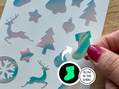 Christmas Glow in the Dark Stickers
