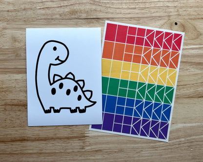 Brontosaurus Suncatcher Craft Party Favor