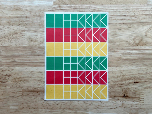 Christmas Stained Glass Stickers