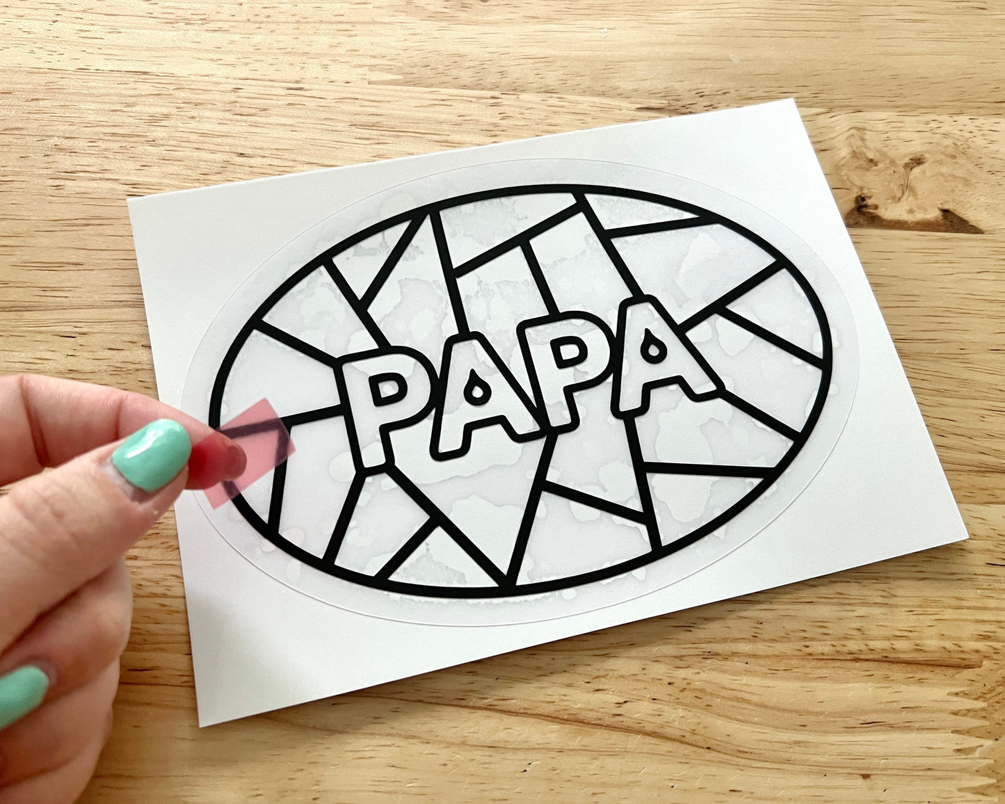Papa Suncatcher Sticker Craft Kit