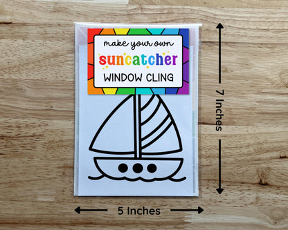 Sailboat Suncatcher Sticker Craft Kit