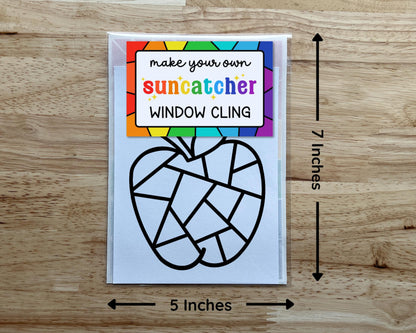 Apple Suncatcher Sticker Craft Kit
