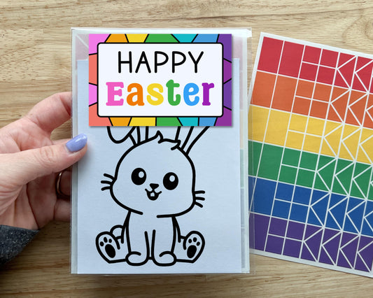 Easter Bunny Suncatcher Sticker Craft Kit