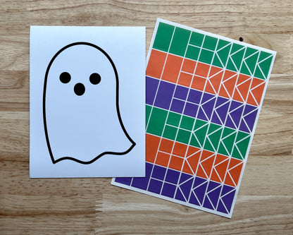 Ghost Suncatcher Sticker Halloween Craft Kit
