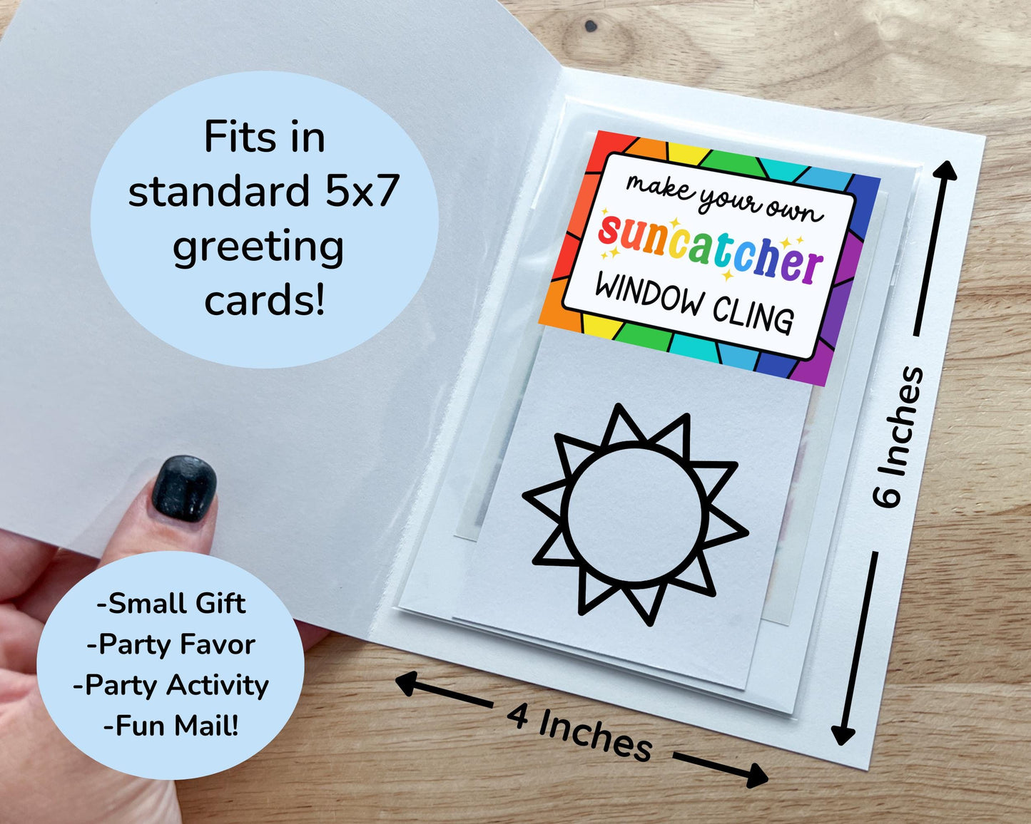 Mini Fall Leaf Suncatcher Sticker Craft Kit