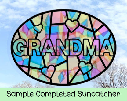 Grandma Suncatcher Sticker Craft Kit