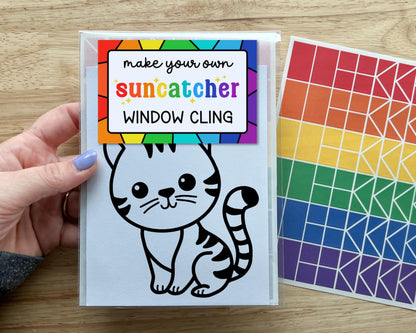 Cat Suncatcher Sticker Craft Kit