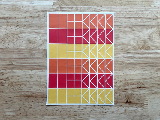 Fall Stained Glass Stickers