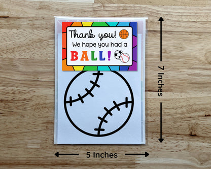 Softball Suncatcher Craft Party Favor