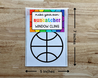 Basketball Suncatcher Sticker Craft Kit