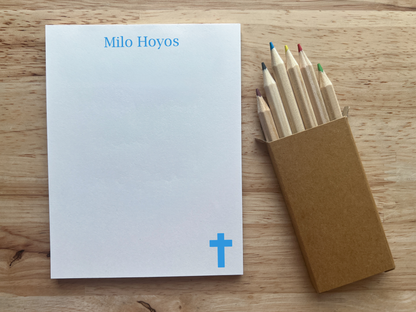 Personalized Cross Notepad