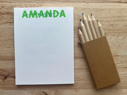 Personalized Name Teacher Notepad