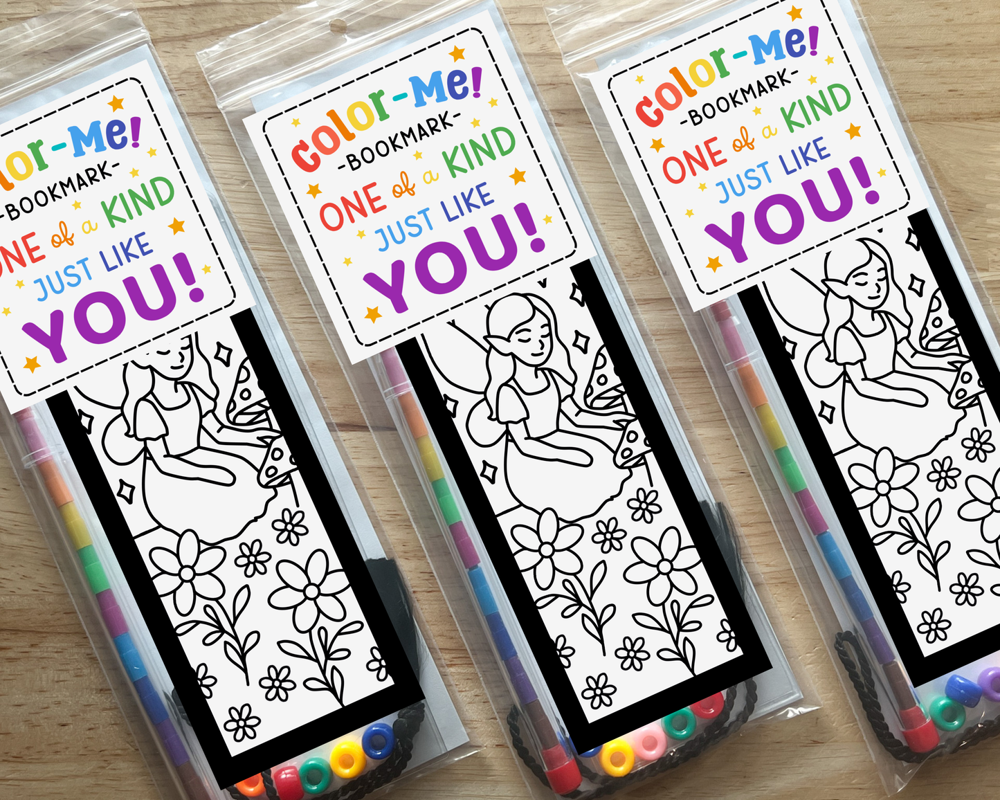 Fairy Garden Coloring Bookmark Craft Kit