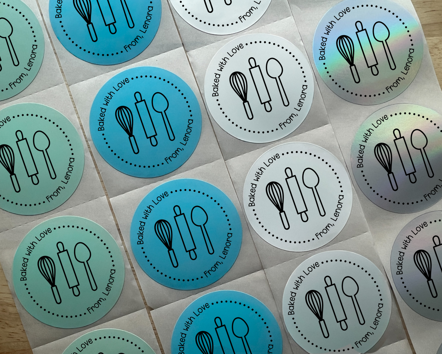 Baked with Love Gift Label (Set of 10)