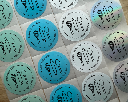 Baked with Love Gift Label (Set of 10)