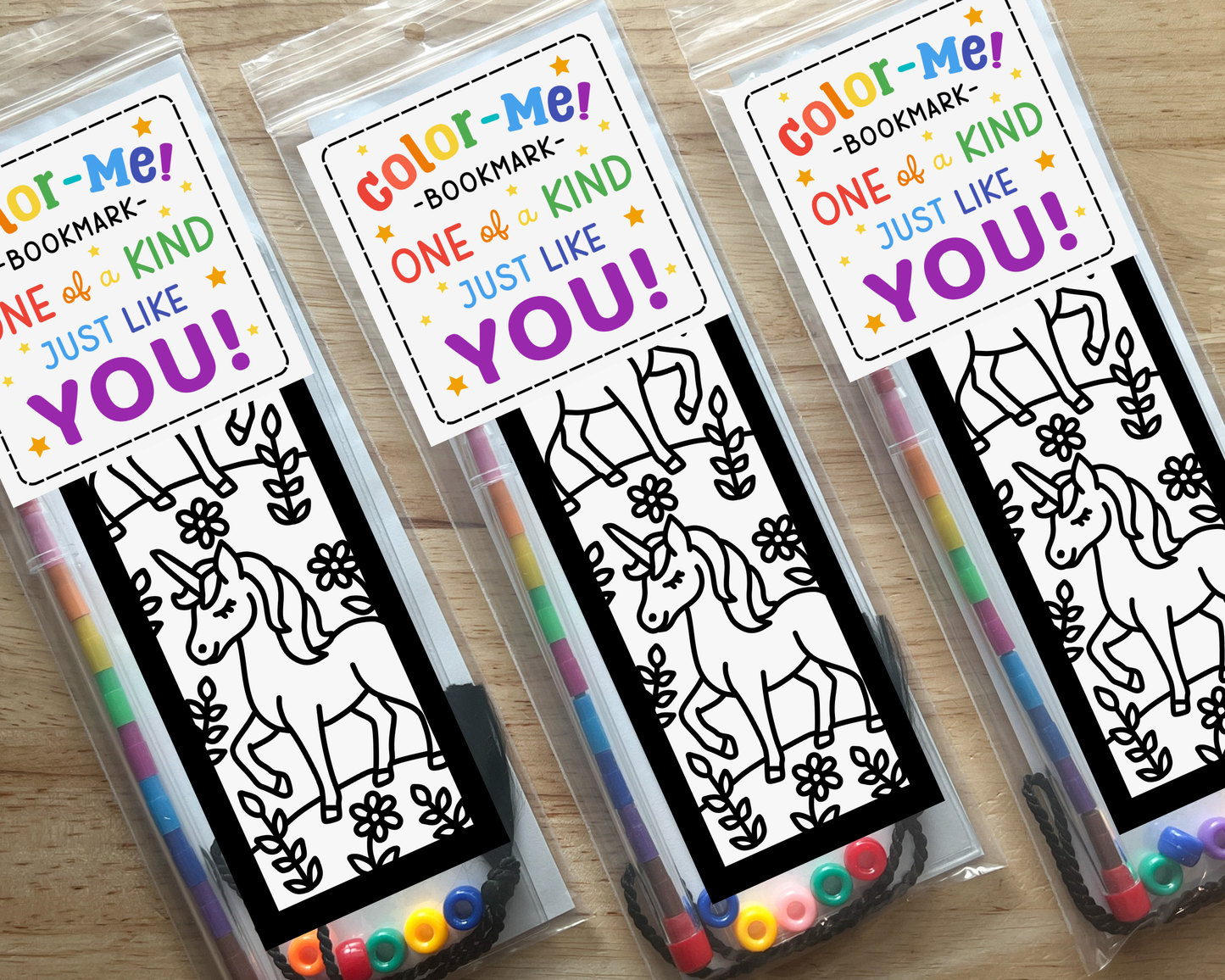 Unicorn Coloring Bookmark Craft Kit