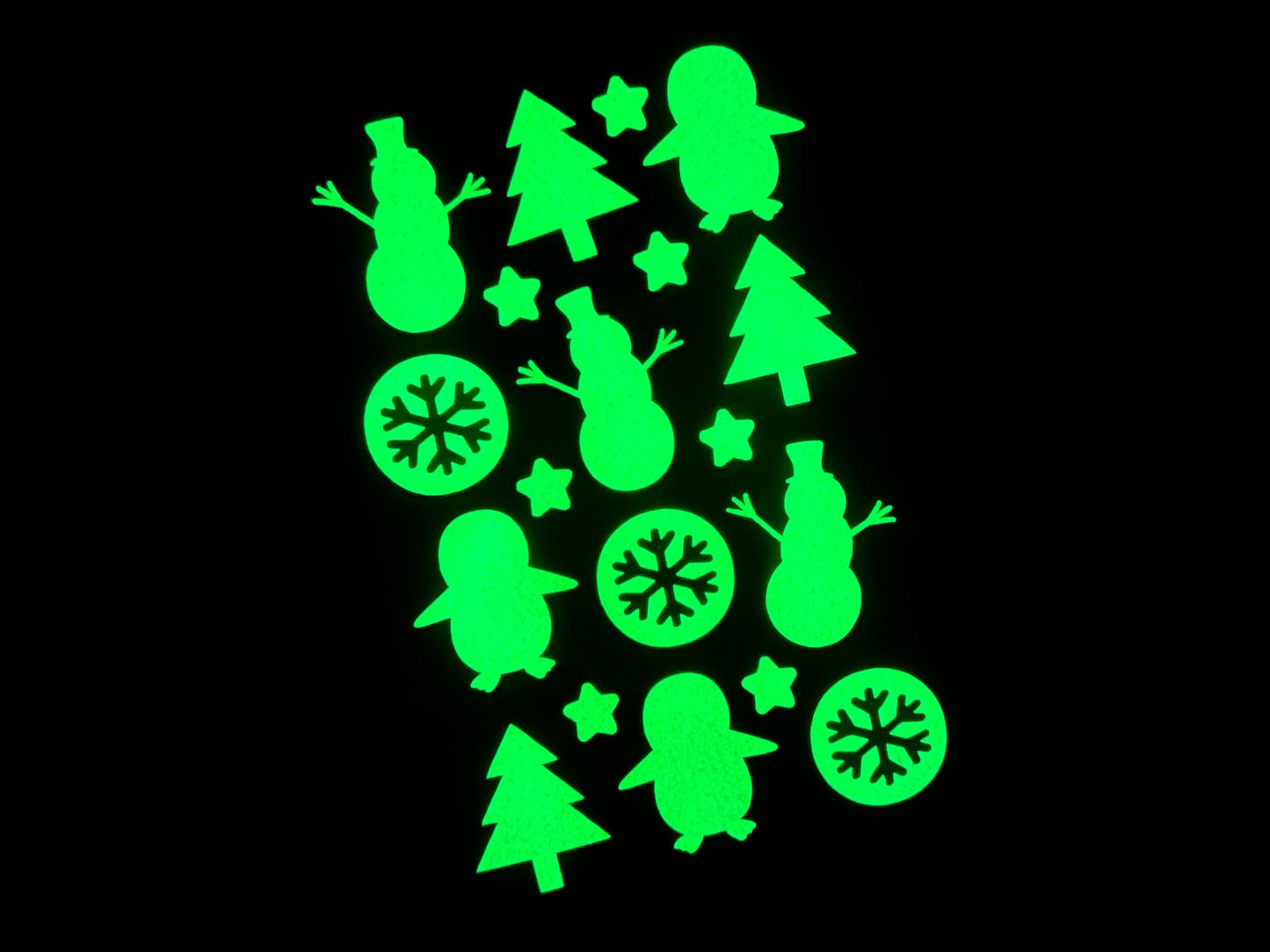Winter Glow in the Dark Stickers