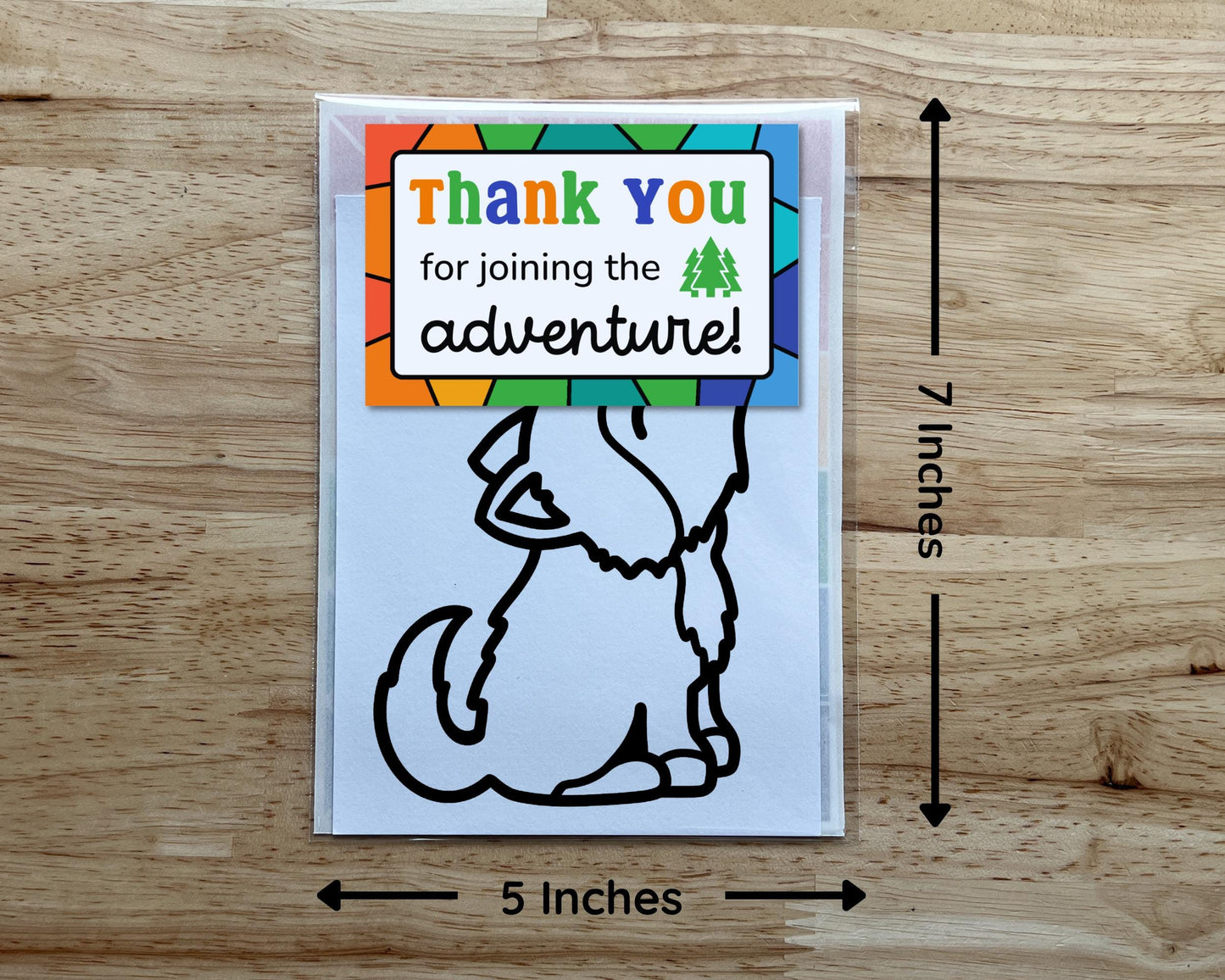 Wolf Suncatcher Craft Party Favor