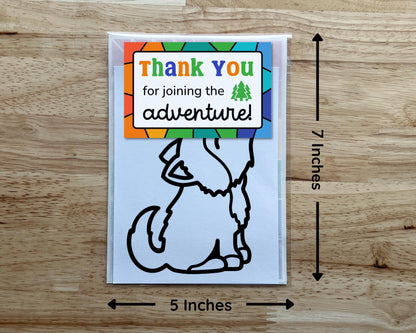 Wolf Suncatcher Craft Party Favor