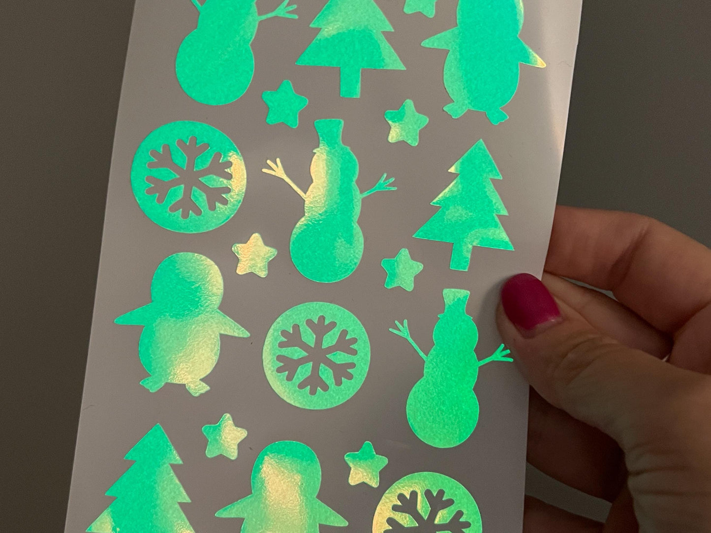 Winter Glow in the Dark Stickers