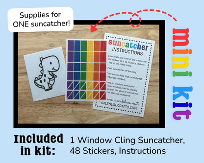 Unicorn Valentines Day Class Favor, Suncatcher Craft Kit