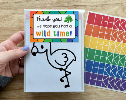 Flamingo Suncatcher Craft Party Favor