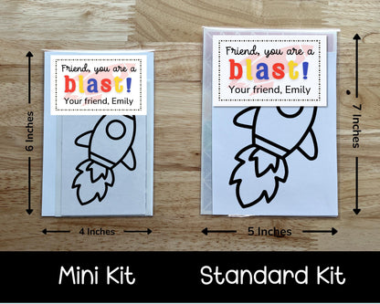 Rocket Valentines Day Class Favor, Suncatcher Craft Kit