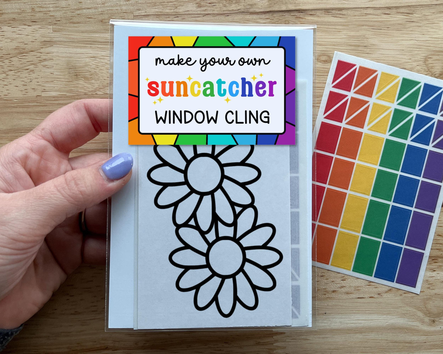 Mini Daisy Suncatcher Sticker Craft Kit