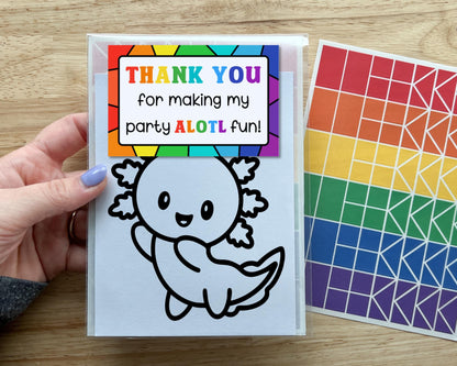 Axolotl Suncatcher Party Favor