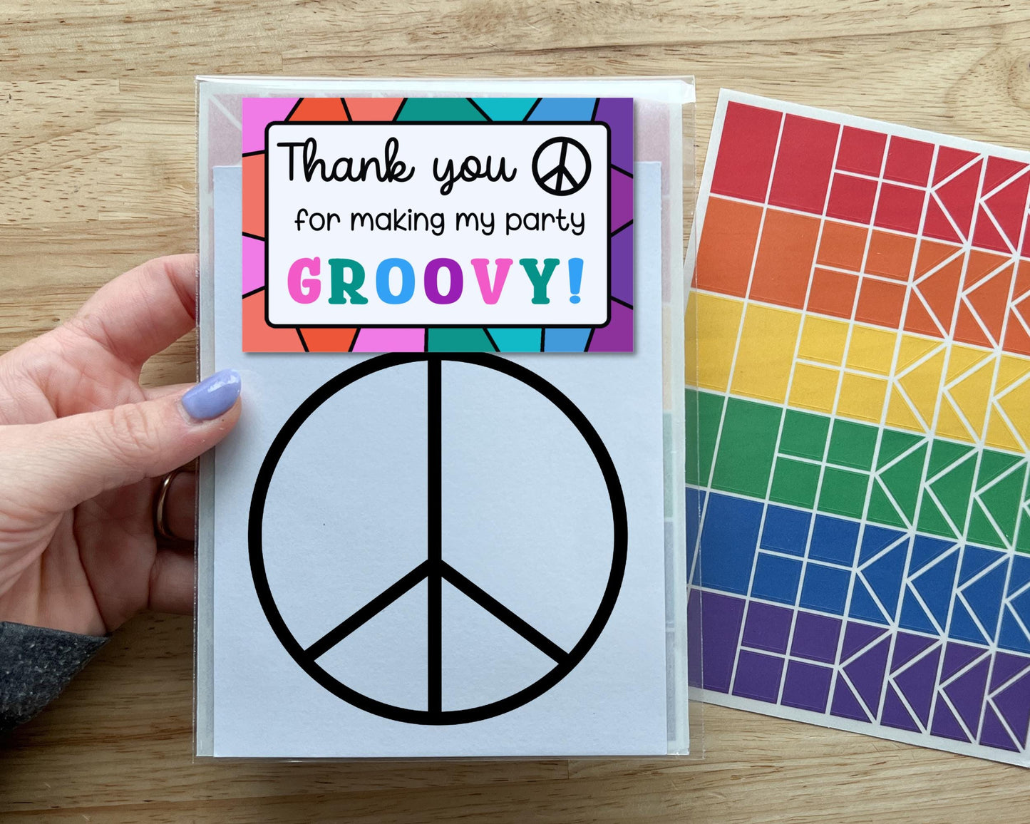 Peace Sign Suncatcher Craft Party Favor