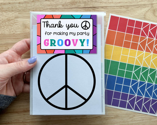 Peace Sign Suncatcher Craft Party Favor