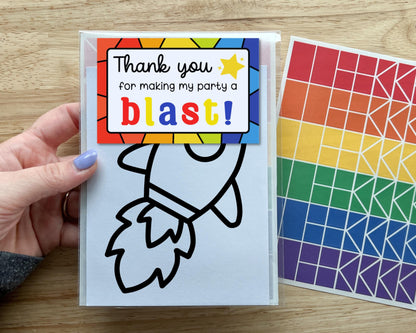 Rocket Suncatcher Craft Party Favor