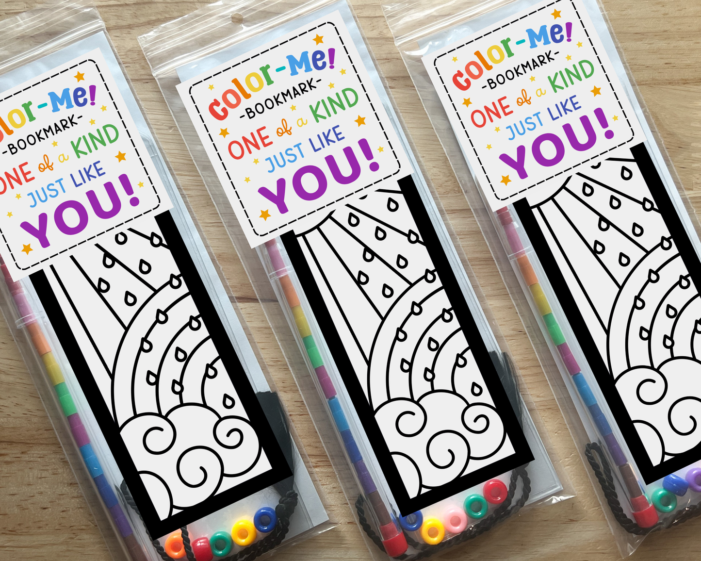 Rainbow Coloring Bookmark Craft Kit